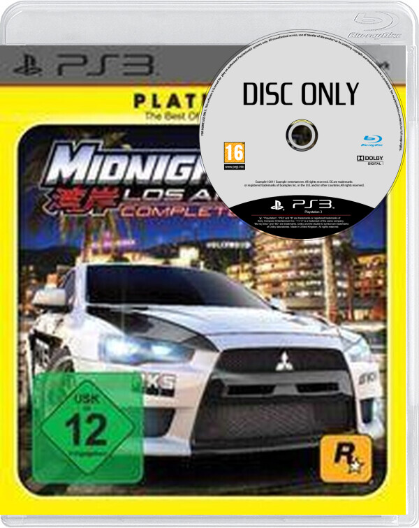 Midnight Club: Los Angeles - Disc Only - Playstation 3 Games