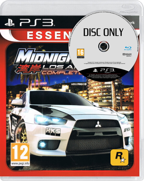 Midnight Club: Los Angeles - Disc Only - Playstation 3 Games