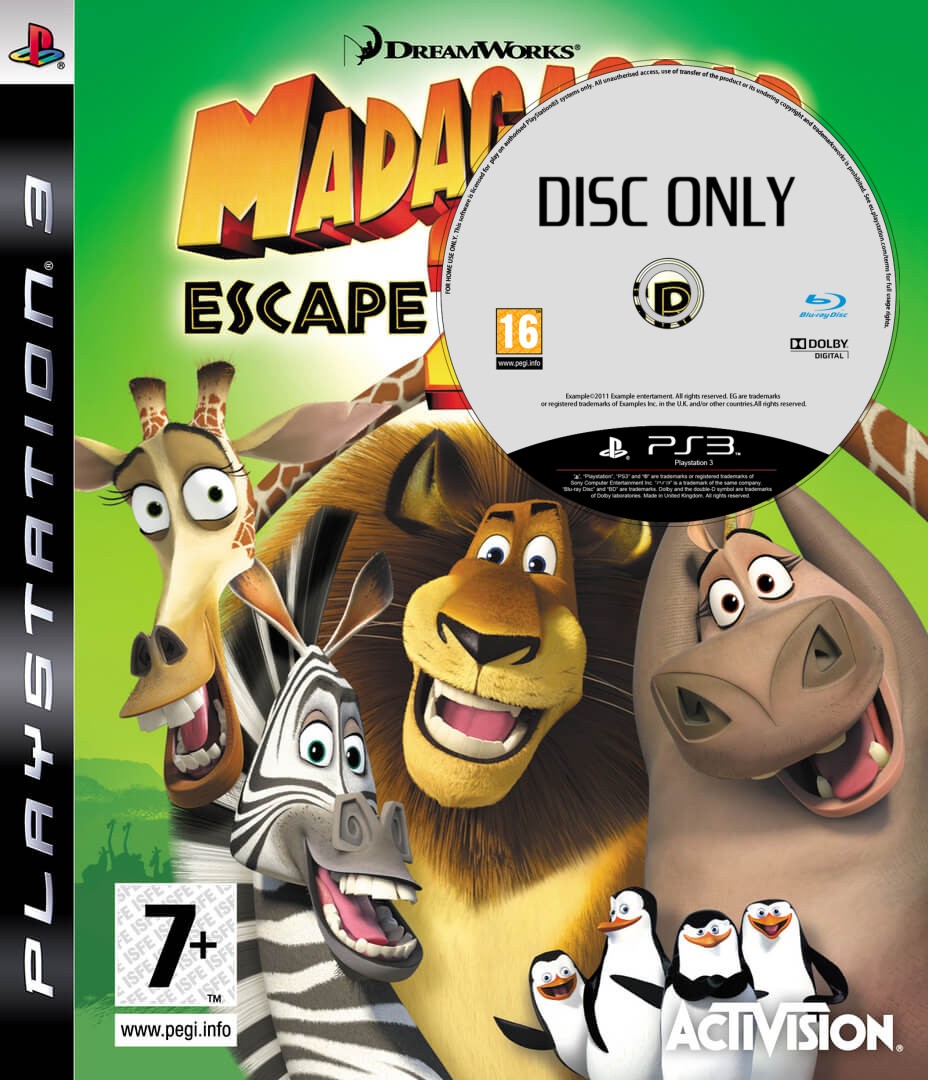 Madagascar: Escape 2 Africa - Disc Only - Playstation 3 Games