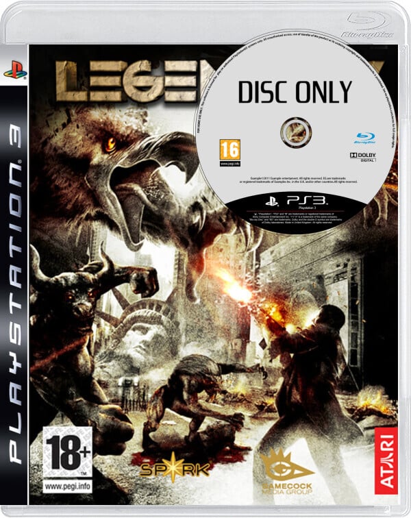 Legendary - Disc Only - Playstation 3 Games