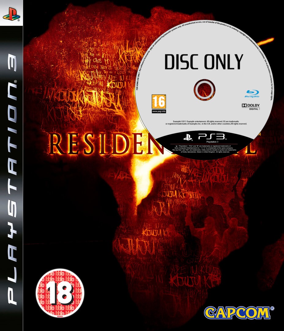 Resident Evil 5 - Disc Only - Playstation 3 Games