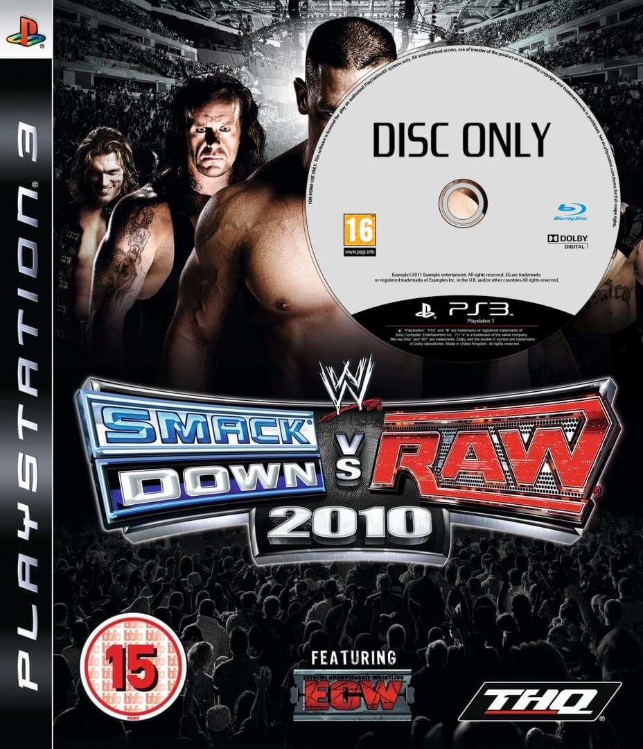 WWE Smackdown vs Raw 2010 - Disc Only - Playstation 3 Games