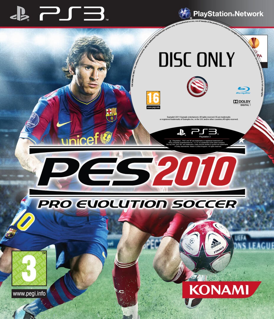 Pro Evolution Soccer 2010 - Disc Only - Playstation 3 Games