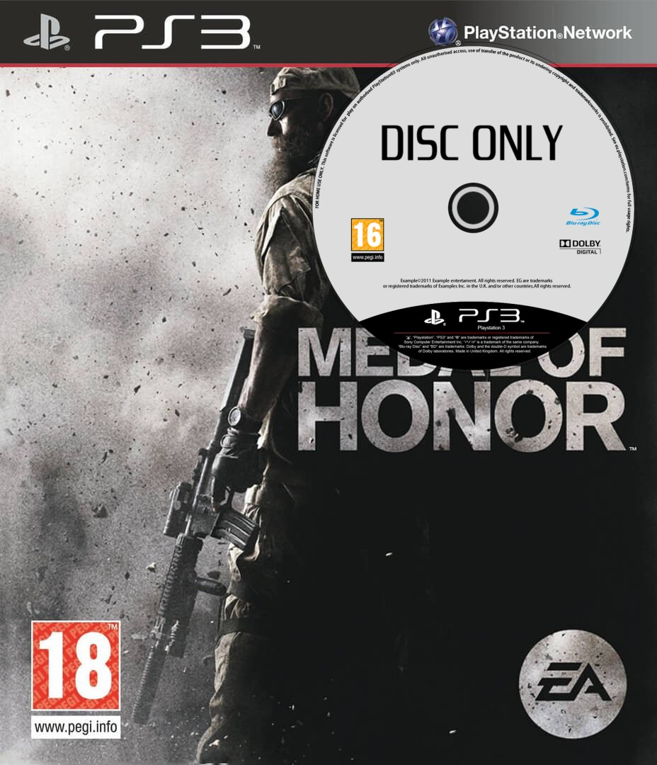 Medal of Honor - Disc Only - Playstation 3 Games