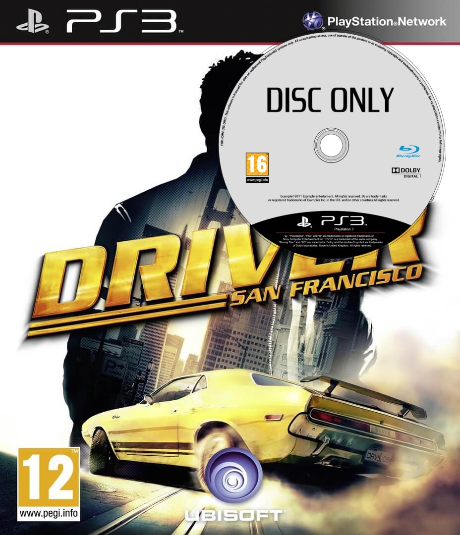 Driver: San Francisco - Disc Only - Playstation 3 Games