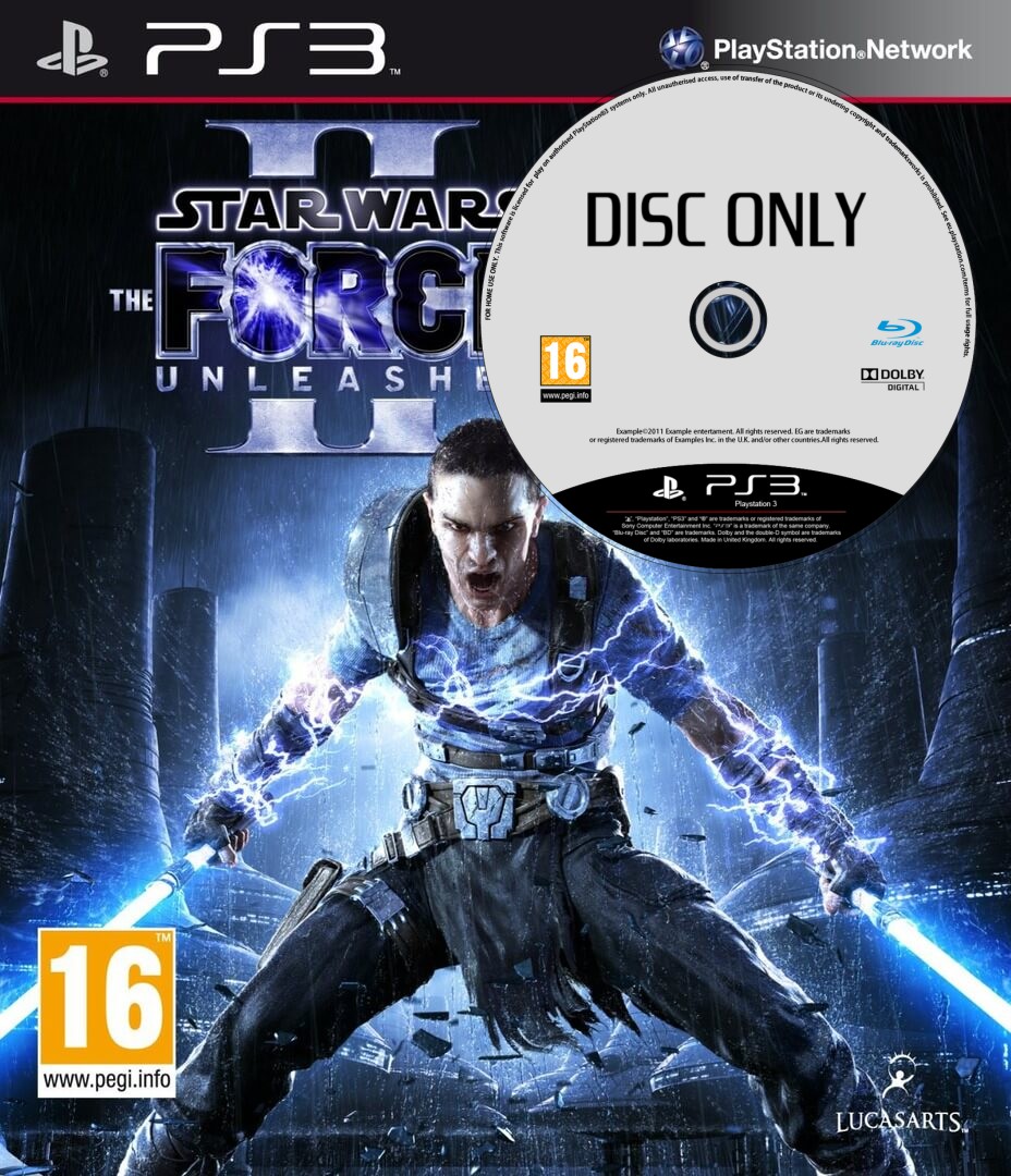 Star Wars: The Force Unleashed II - Disc Only - Playstation 3 Games