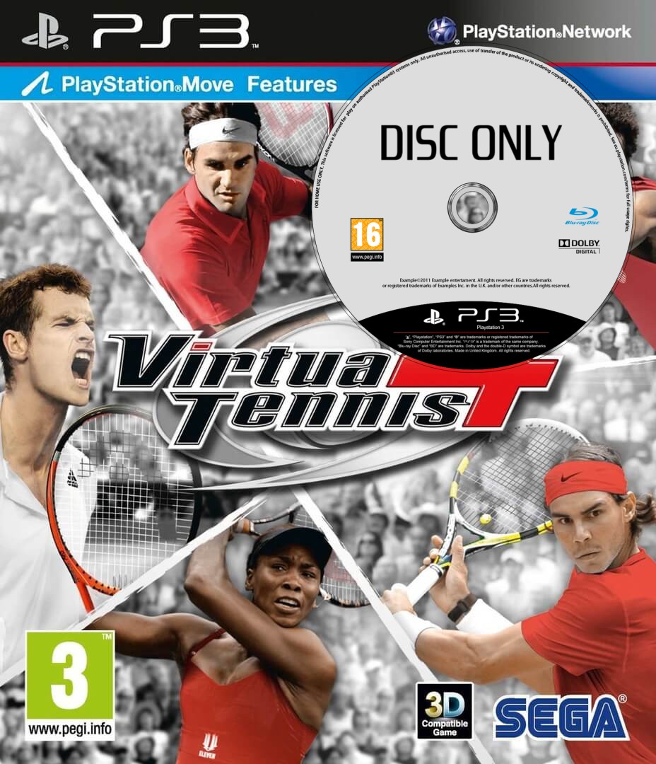 Virtua Tennis 4 - Disc Only - Playstation 3 Games