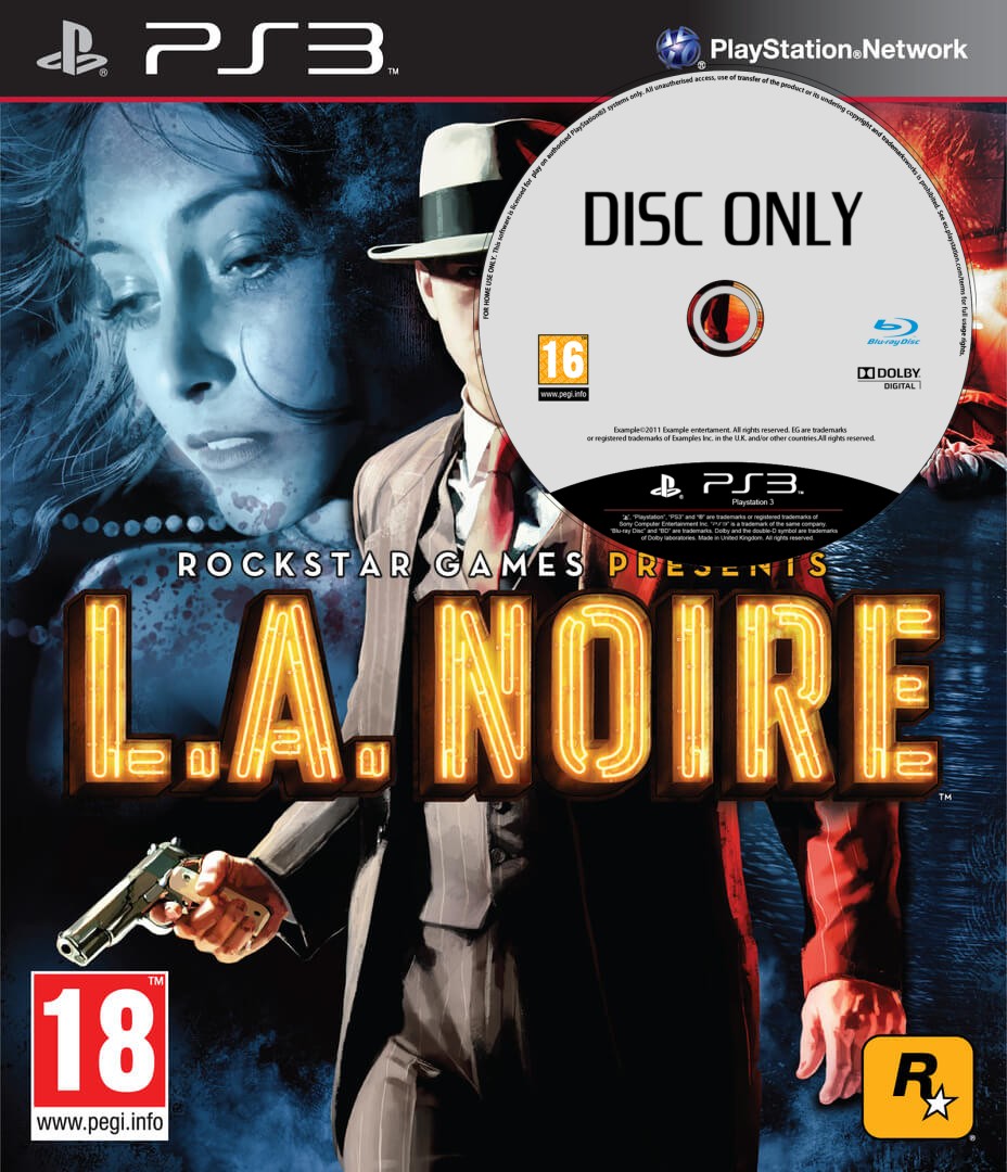 L.A. Noire - Disc Only - Playstation 3 Games