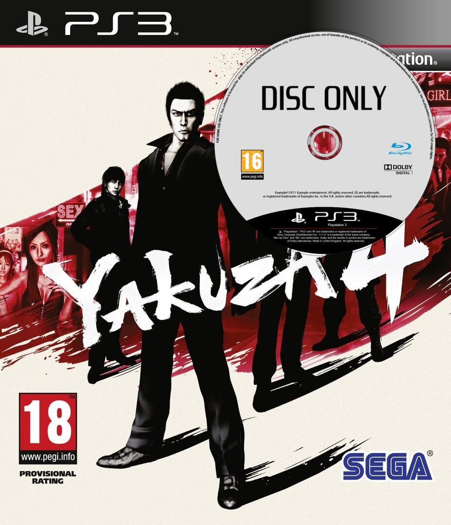 Yakuza 4 - Disc Only - Playstation 3 Games