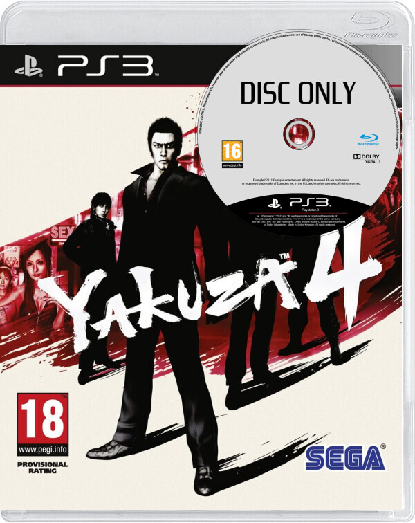 Yakuza 4 - Disc Only - Playstation 3 Games