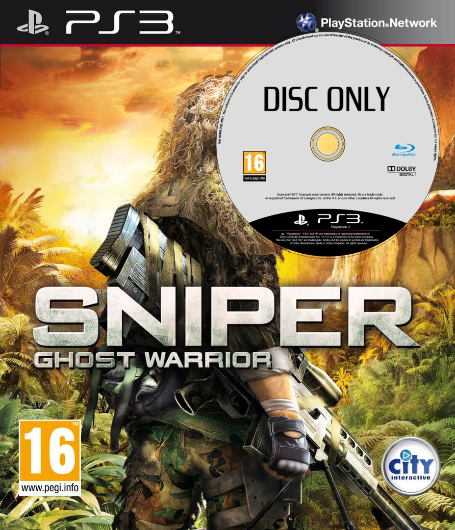 Sniper: Ghost Warrior - Disc Only - Playstation 3 Games