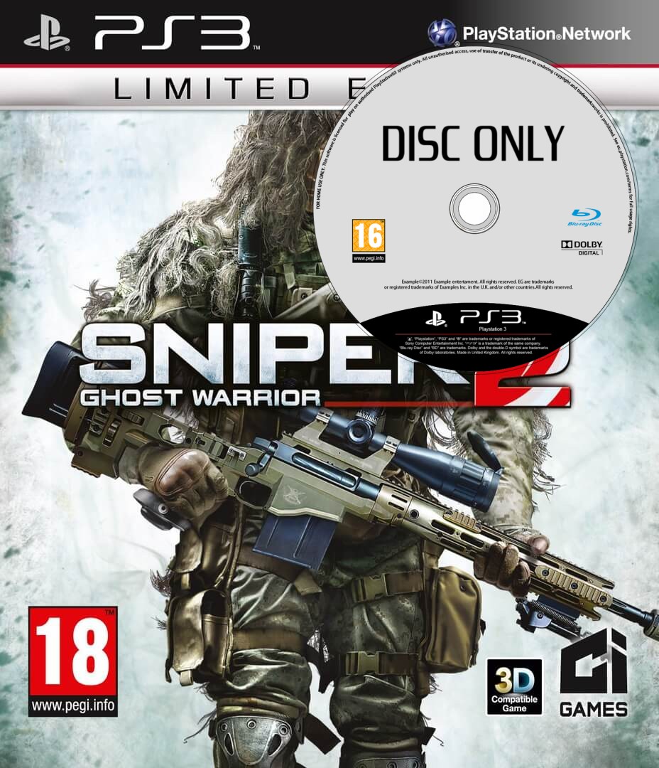 Sniper: Ghost Warrior 2 - Disc Only - Playstation 3 Games