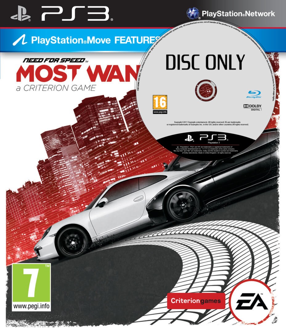 Need for Speed: Most Wanted - Disc Only Kopen | Playstation 3 Games