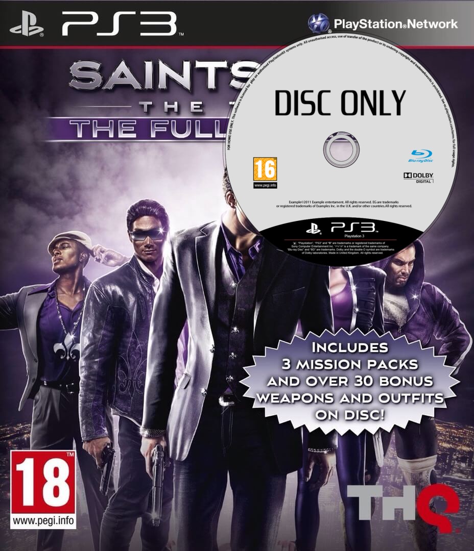Saints Row: The Third - The Full Package - Disc Only - Playstation 3 Games
