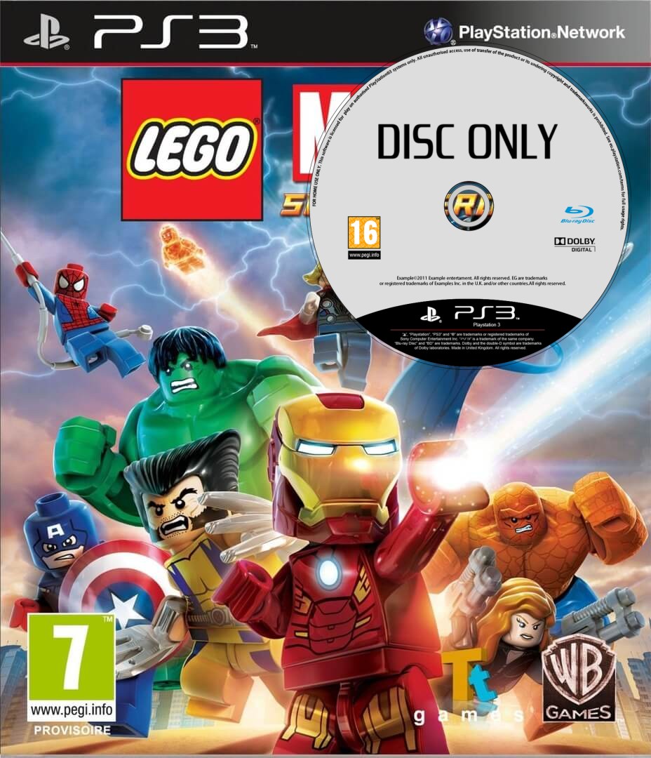 LEGO Marvel Super Heroes - Disc Only - Playstation 3 Games