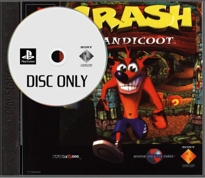 Crash Bandicoot - Disc Only - Playstation 1 Games