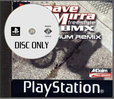 Dave Mirra Freestyle BMX Maximum Remix - Disc Only - Playstation 1 Games