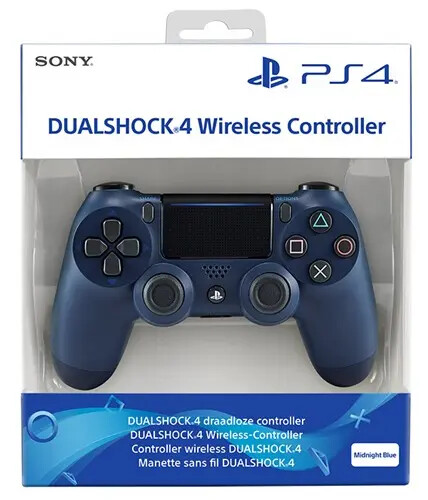 Sony PlayStation DualShock V2 Controller - Dark Blue [Complete] - Playstation 4 Hardware
