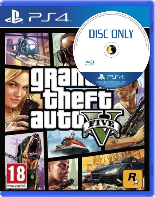 Grand Theft Auto V - Disc Only - Playstation 4 Games