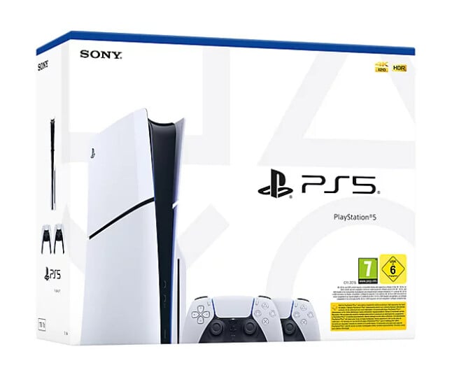 Sony PlayStation 5 Slim Console - 1TB Disk Edition  2 Controller Edition (Complete) - Playstation 5 Hardware
