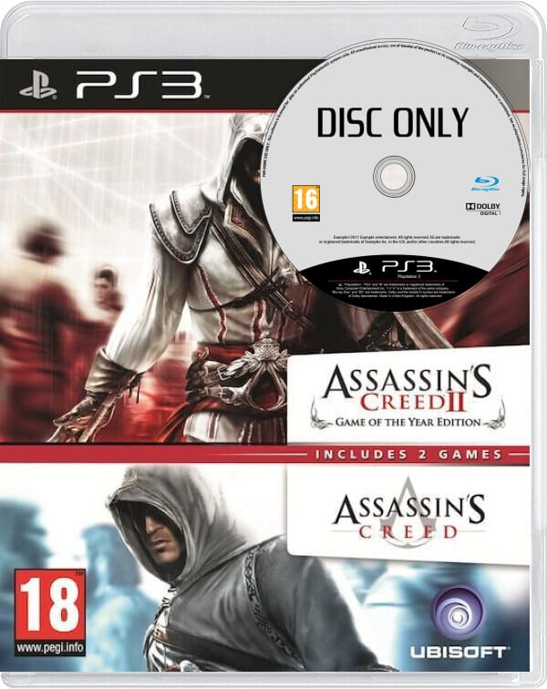 Assassin's Creed + Assassin's Creed II (Double Pack) - Disc Only Kaufen | Playstation 3 Games