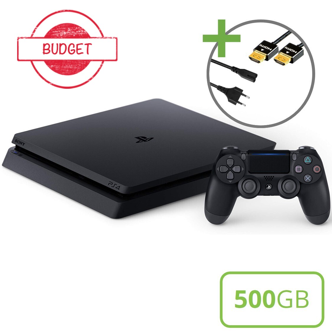 Sony PlayStation 4 Slim Starter Pack - 500GB DualShock V2 Edition - Budget Kopen | Playstation 4 Hardware
