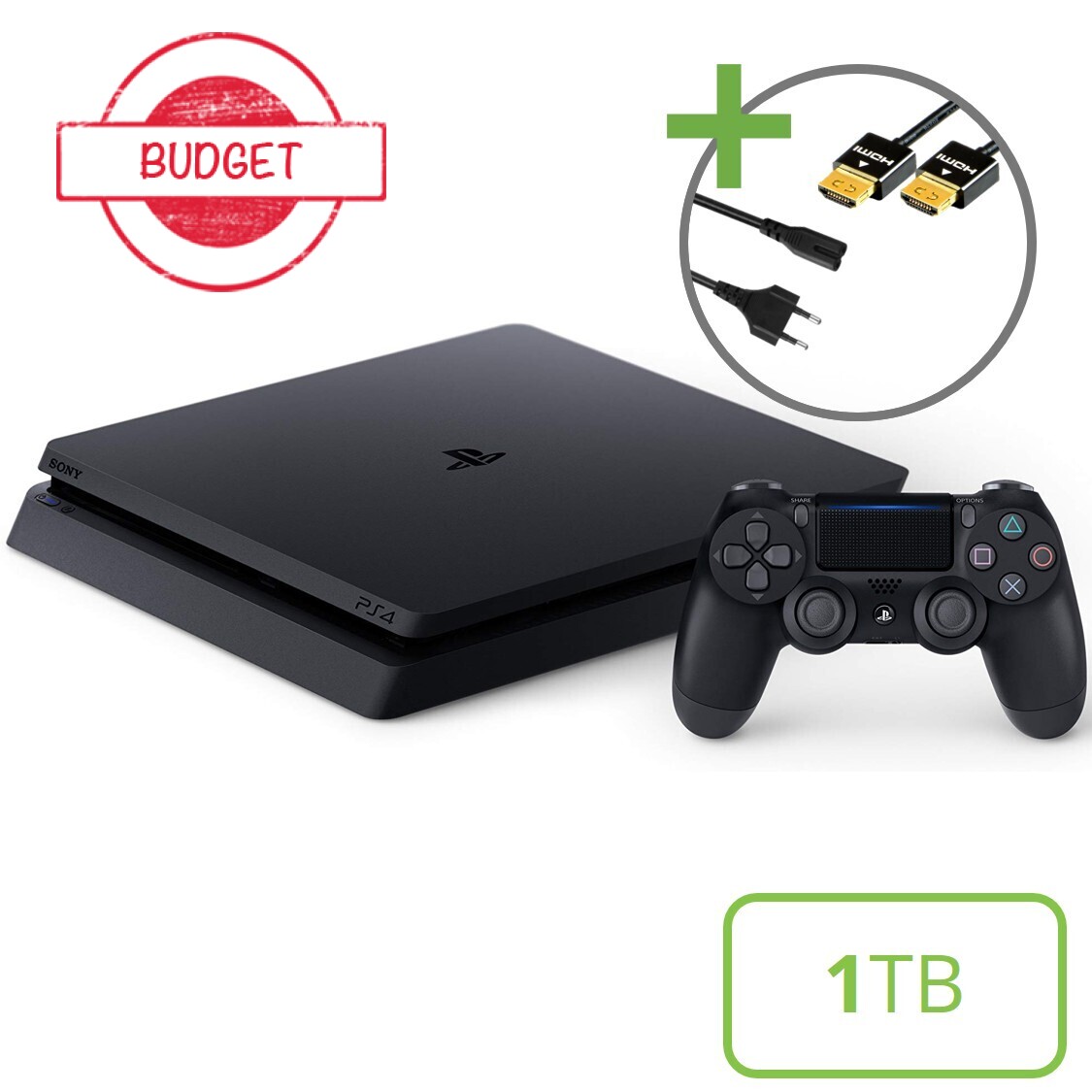 Sony PlayStation 4 Slim Starter Pack - 1TB DualShock V2 Edition - Budget Kopen | Playstation 4 Hardware