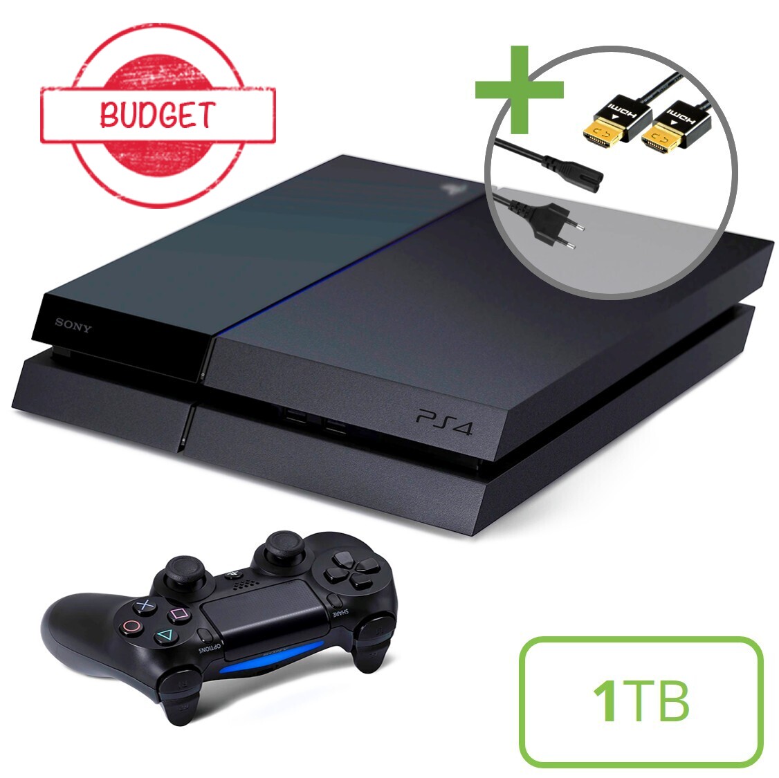Sony PlayStation 4 Starter Pack - 1TB DualShock V1 Edition - Budget Kopen | Playstation 4 Hardware