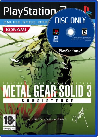 Metal Gear Solid 3: Subsistence - Disc Only - Playstation 2 Games