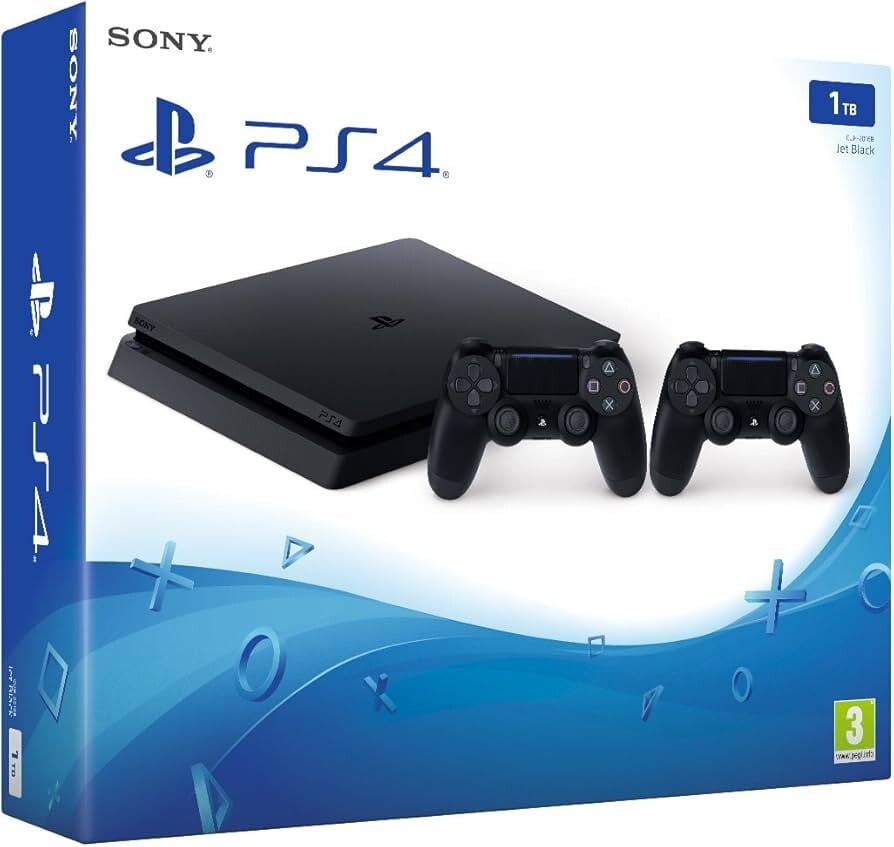 Sony PlayStation 4 Slim Starter Pack - 1TB 2 Player DualShock V2 Edition [Complete] - Playstation 4 Hardware