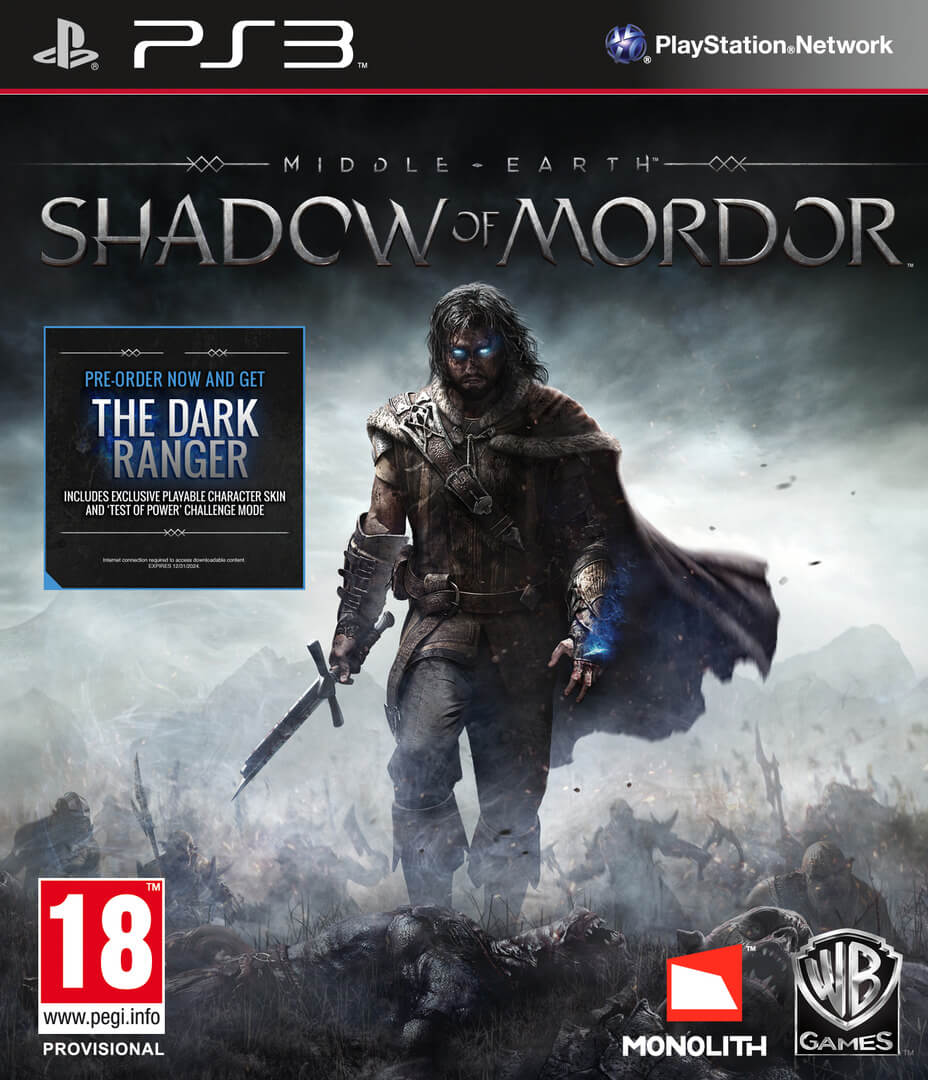 Middle-earth: Shadow of Mordor - Playstation 3 Games